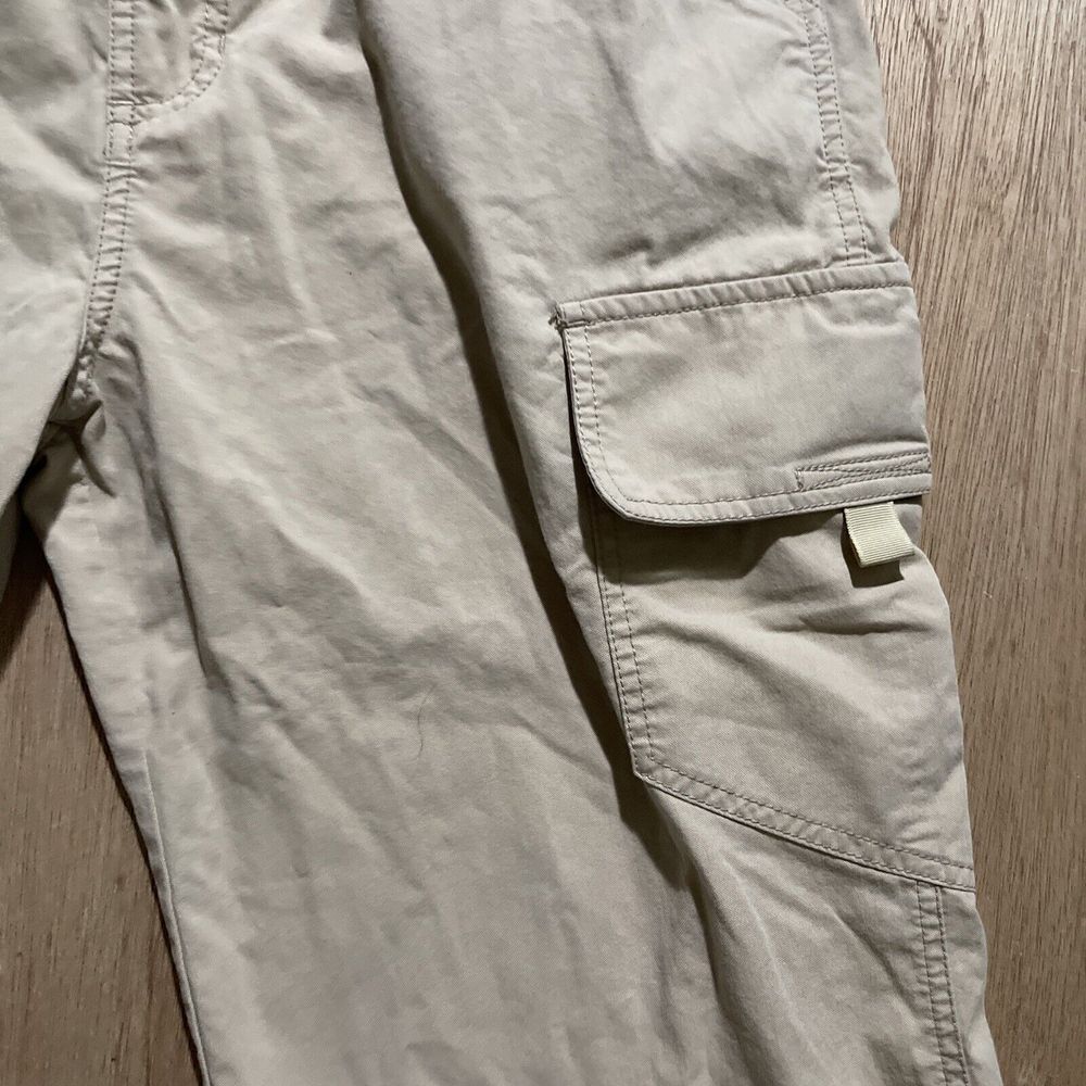 Vintage Reebok Classic Womens Size M Beige Hiking‎ Camping Capri Pants Cargo - Picture 2 of 7